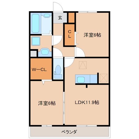 サンハイツの物件間取画像